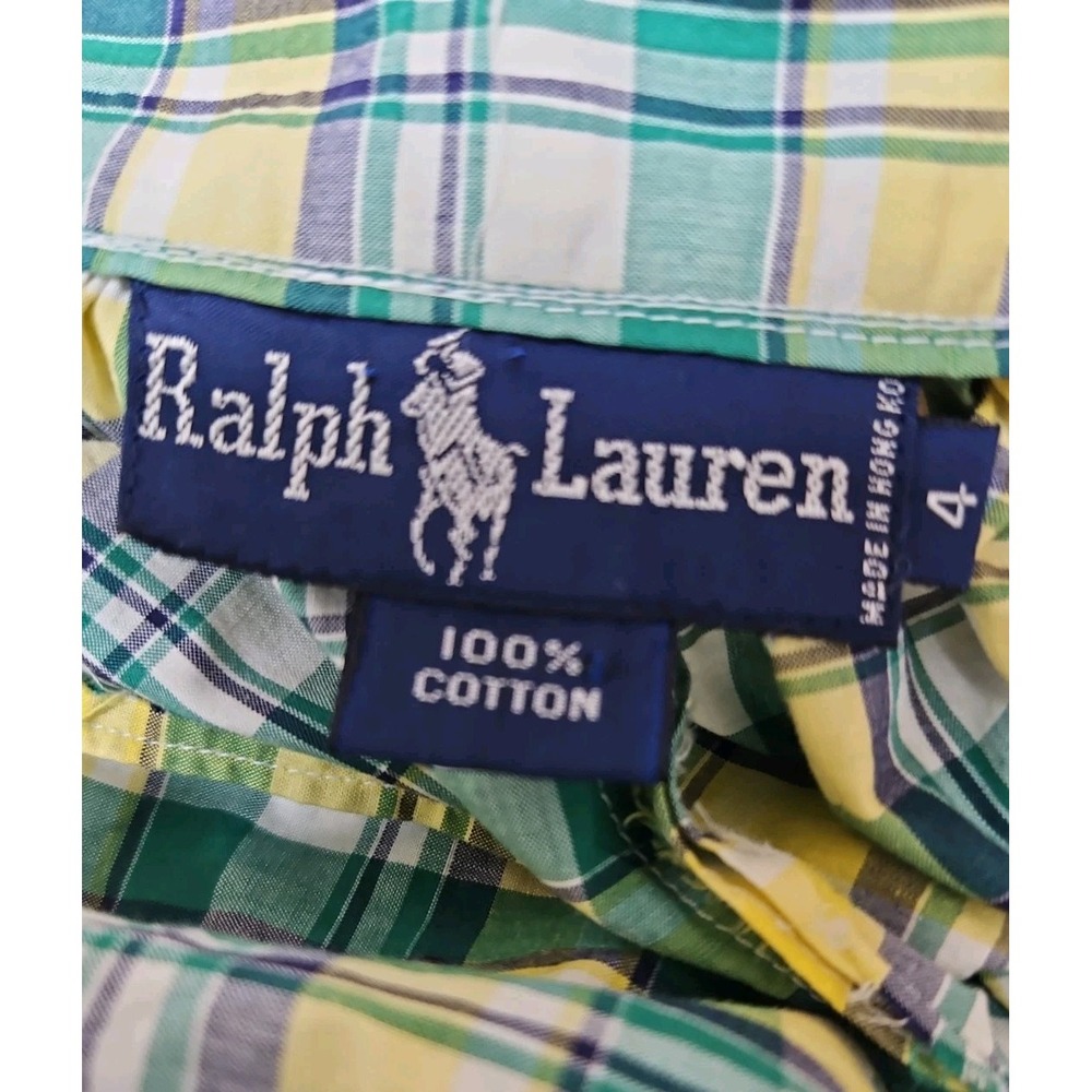 Vintage 1970s Ralph Lauren Plaid Cotton Skirt Bohemian Feminine Pockets Size 4 - Picture 5 of 10